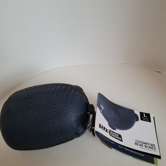 Bark Box Super Chewer Chompfire Bear Bones Dog Toy Large  New With Tag - Picture 5 of 5